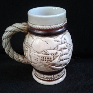 Avon-Vintage Small Sailing Beer Mug Handcrafted Brazil C46043 Limited Edit- 1983
